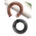 Miniatyrbillede 3 af 3: UDSALG__UDSALG__2 Zic zac diadem i plast (1 sort+brun)