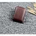 Miniatyrbild 1 av 3: REA___Brun  Korthållare i PU-läder 11,5x7,2 cm