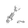 Miniatyrbilde 1 av 2: Falsk plugg Mutter og bolt i titanbelagt 316L kirurgisk stål Titanium grey