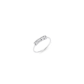 Pikkukuva 1 / 3: 1 st. 8 mm Näspiercing ring i silver med 4 vita CZ