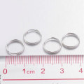 Miniatyrbillede 2 af 2: 20 gr. (Lidt over 120 ) 10 mm. Platinbelagte dobbelte sikkerhedsringe Platinum steel