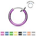 Pikkukuva 2 / 9: Clip On Titanium pläterad ring för näsa clip on ring guld