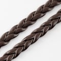 Miniatyrbilde 2 av 2: 10 mt Fiskben Handflätad coconut brun pu-läder (konstläder) DarkBrown