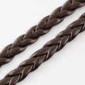 Pikkukuva 2 / 2: 10 mt Fiskben Handflätad coconut brun pu-läder (konstläder) DarkBrown