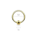 Miniatyrbild 2 av 3: 8 mm Segment Ring i IP Rose Guld Pläterad 316L kirurgiskt stål