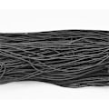 Miniatyrbillede 1 af 2: C;a  25 mt. Svart tygklädd elastisk tråd 1 mm. Ø i diameter