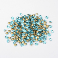 Pikkukuva 1 / 2: 100 Aquamarin Swarovski kristaller för inlägg Ø 3,4 mm(PP27)