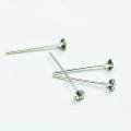 Miniatyrbilde 1 av 3: 4 st. Näspiercing i silver med 1,5 mm. rund Kristall vit CZ (r)