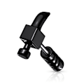 Pikkukuva 4 / 4: Hammarformad Tragus/Cartilage Studa  i IP-316L stål 2 Svart