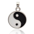 Miniatyrbillede 1 af 2: 6 emaljerede charms med Yin Yang-tegn