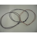 Pikkukuva 3 / 3: Ställbar läder halsband med hjärtformade filigran hänge 1 svart