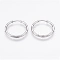 Pikkukuva 2 / 6: 1Par 20 mm Hoops örhängen i 316L kirurgiskt stål Multicolor