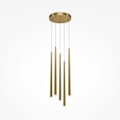 Miniatyrbild 1 av 3: Maytoni Cascade Modern 5-Lights Mässing Integrerad LED 4000K taklampa