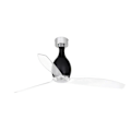 Miniatyrbillede 2 af 2: FARO 32026 - MINI ETERFAN Blank sort/gennemsigtig loftsventilator med DC-motor NEGRO