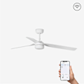 Miniatyrbillede 2 af 2: Faro PUNT Hvid LED Loftsventilator med Smart DC Motor