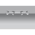 Miniatyrbillede 3 af 6: MERIDA 4L GU10 Moderne hvid stålloftslampe SOLLUX