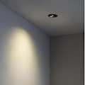 Miniatyrbillede 1 af 4: ARGÓN Sort forsænket loftslampe fra FARO 43411 BLANCO