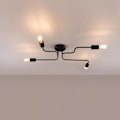 Miniatyrbillede 2 af 6: Lustre - Sollux Lighting - Vector 4 - Noir - LED - Indendørs svart