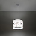 Miniatyrbillede 3 af 6: Sollux Lighting Cat 30 hængelampe vit/flerfärgad