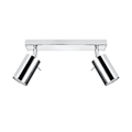 Miniatyrbillede 3 af 4: RING 2 GU10 LED Loftslampe Modern Loft BOHO Design Korridor - Krom