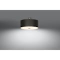 Miniatyrbillede 3 af 6: SKALA 30 E27 Moderne sort stof Loftslampe SOLLUX