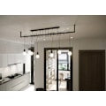 Miniatyrbillede 5 af 6: Pendel SALAMANCA 6 E27 LED Modern Loft BOHO Design Korridor -Sort