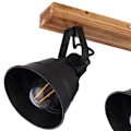 Miniatyrbillede 2 af 4: Loftslampe, justerbare mat sorte punkter, GÜNTHER