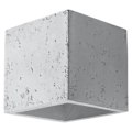 Miniatyrbillede 1 af 4: QUAD Beton Væglampe Moderne Boho Wood Design Væglampe til soveværelse Stue Trapper Korridor - Grå