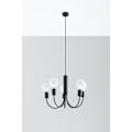 Miniatyrbillede 2 af 6: PICCOLO 5 E27 LED Pendel Moderne Loft BOHO Design Korridor -Sort