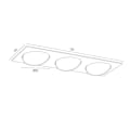 Miniatyrbillede 2 af 2: Downlight - Argon - OLIMP - 3 pærer - LED - Sort struktur