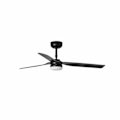 Miniatyrbillede 1 af 2: Faro PUNT Sort LED Loftsventilator med Smart DC Motor