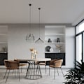 Miniatyrbillede 5 af 6: Ophæng UMB Sort Moderne interiørlampe til soveværelse Stue E27