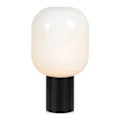 Miniatyrbillede 1 af 2: BROOKLYN bordlampe (H44cm) sort med opalglas