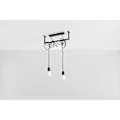 Miniatyrbillede 2 af 6: SALAMANCA 2 E27 LED Pendel Moderne Loft BOHO Design Korridor - Sort