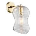 Miniatyrbillede 1 af 3: Væglampe - Argon - DEPORTIVO - Transparent - Messing Stål - E27 - Moderne Design