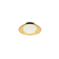 Miniatyrbild 2 av 3: Applicerad eller Rund Taklampa Metall Svart Ø20cm Guld - FARO - Sidan - Opalglas - LED BLANCO