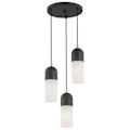 Miniatyrbillede 1 af 2: Cluster loftslampe 3 lys mat opal Argon BURGOS