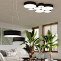 Miniatyrbild 4 av 6: ARENA 45 LED-taklampa - SOLLUX - Svart - 3 E27-lampor - Modern Design LOFT Spot