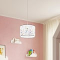 Miniatyrbillede 6 af 6: Hængende lampe - Sollux Lighting - Owlls 40 - Hvid/multifarvet - LED - Børneværelse vit/flerfärgad