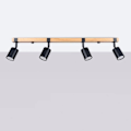 Miniatyrbillede 1 af 6: Sollux Lighting Fager 4L loftslampe svart