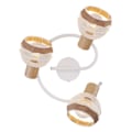 Miniatyrbillede 3 af 4: Loftslampe, rundel, hamperov, træoptik, justerbare spots, WIDY