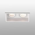 Miniatyrbillede 2 af 4: Faro Hyde 2-Light White Square Vipbar Downlight - FARO40126 BLANCO