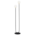Miniatyrbillede 1 af 6: Gulvlampe - Argon - FERRONE - Multi Arm - Matt Opal - Sort struktur - Messingelementer Svart, Matt Opal, Mässing