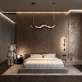 Miniatyrbillede 2 af 2: Maytoni Tau Modern Bar Loftslys Sort, Guld Integreret LED 3000K