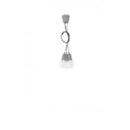 Miniatyrbillede 1 af 4: DIEGO 2 E27 LED Pendel Modern Loft BOHO Design - SOLLUX - Grå