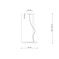 Miniatyrbillede 2 af 6: Sollux Lighting Rio Integreret LED Ring Pendel Loftslampe, Sort, 4000K, 3870lm