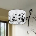 Miniatyrbild 5 av 6: Hängande lampa - Sollux Lighting - Football B 40 - Vit/Svart - 40x40x82 cm - LED vit svart
