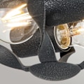 Miniatyrbild 3 av 5: Halvinkapslad taklampa - ELSTEAD LIGHTING - Bradbury - Grå ask - Stål - E14