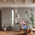 Miniatyrbillede 6 af 6: LUCA design væglampe i hvid aluminium med integreret LED
