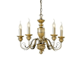 Miniatyrbillede 1 af 4: Ideal Lux DORA SP5, Soveværelse, Børneværelse, Spisestue, Stue, Guld, IP20, Overflade, Rund, Metal